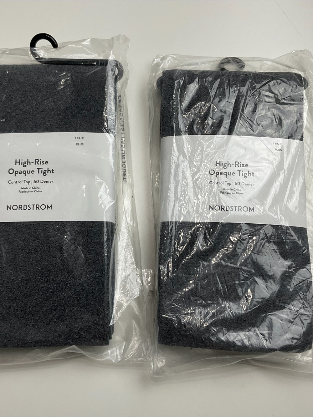 Nordstrom High-Rise Opaque Tights - Dark Gray (Pair)